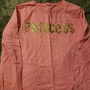 Girls pink long sleeve shirt